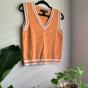 Vintage Orange Sweater Vest